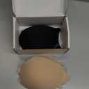 MITALOO Seamless Adhesive Bra Sticky Strapless Invisible Push up Bras Silicone Backless Nipple Cover for Women (Beige Black)
