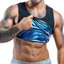 Sweat Spark Men's Sweat Vest - Enhance Your Workouts and Boost Weight Loss Efforts with Increased Sweating and Compression Technology (7XL) Black