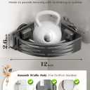 Corner Shower Caddy Suction Cup,Shower Shelves with Hooks,No Drilling Powerful Suction Bathroom Organizers and Storage,Removable Waterproof Rustproof Shower Bathroom Accessories Decor(Grey 3Pack)