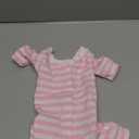 Dogs Recovery Suit Post Surgery Shirt for Puppy, Full Coverage Dog's Bodysuit Wound Protective Surgical Clothes for Small and Medium Pets (Pink White Stripe-xs)