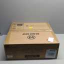 LEDIARY 20 Caged Flush Mount Ceiling Fans with Lights and Remote, Rustic Square Low Profile Ceiling Fan, 6 Speed and Reversible, Small Farmhouse Bladeless Ceiling Fan for Bedroom, Kitchen,Dining Room (Black and Brushed Gold)