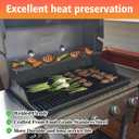 66045 Stainless Steel Warming Rack for Weber Genesis ll E-410, ll S-410, II S-435, II SE-410Grills, Grill Parts for Weber Genesis ll 400 Series Gas Grill Grate, 304Stainless Steel