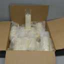 CAKETYCG 20 Pcs LED Flameless Candles with Remote, 3D Flickering Flame & LED String Lights, Acrylic Clear Cylinder, Timer Function, Romantic Ambience for Home Decor, Party, Wedding