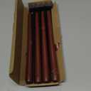 CANDWAX 12 inch Taper Candles Set of 4 - Dripless and Smokeless Unscented - Slow Burning Candle Sticks - Brown Candles