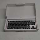 GMK87 TKL Mechanical Keyboard Kit with TFT Screen&Knob,BT5.0/2.4Ghz/Type C Tri Mode Barebones Keyboard VIA Programmable RGB HotSwap Gasket Mount Custom Barebones DIY Kit for Win/Mac (White)