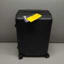 LEVEL8 Hard Shell Carry on Luggage Airline Approved, Carry-on Suitcases with Wheels, Lightweight Luminous Textured Hardside Travel Bag with Tsa Lock, 20 Inch, Black