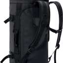 MIER Large Duffel Backpack Sports Gym Bag with Shoe Compartment, Heavy Duty and Water Resistant, Black, 45L