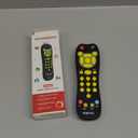 KALUYA Baby TV Remote Toy, Toddlers Remote Control Toy Kids Realistic Play Remote Early Educational Baby Musical Toys with Light and Sound English French Spanish for Infant Boys Girls 6 Month+, Black