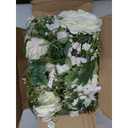 DearHouse 2Pack Artificial Peony Flower Garland - Silk Peony Garland with White Flowers for Wedding Party Table Decoration,6ft/Strand