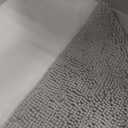 OLANLY Bathroom Rugs 36x24, Extra Soft Absorbent Chenille Bath Rugs, Rubber Backing Quick Dry, Machine Washable Bath Mats for Bathroom Floor, Tub and Shower, Home Decor Accessories, Light Grey