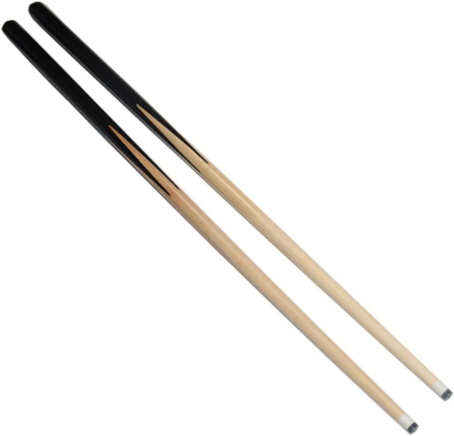 TGA Sports 36" Wooden Billiard House Cue Sticks Shorty Cues Pool Cues for Kids Hardwood Billiard Cue Sticks 11mm Glue-on Tips,Set of 2