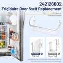242126602 LFSS2612TF0 LFSS2612TF4 FFSS2625TS0 Freezer Door Bin Bottom Shelf Replacement For F-rigidaire Refrigerator Door Shelf Shelves, Replace 16 Inch 2421266 Lower Side Shelf - 1 Pack by Fetechmate