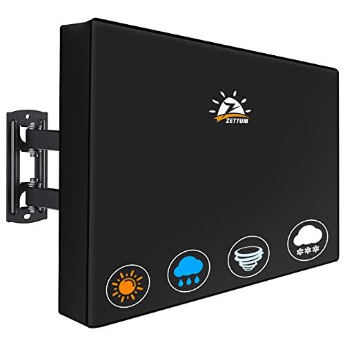 Zettum Outdoor TV Cover 43 Inch - 600D TV Cover Weatherproof & Waterproof for 40 to 43 Inch Outdoor TV, Heavy Duty TV Enclosure Protector for Outside Flat Screen TV (Size: 40"L x 6"D x 26"H)