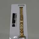 STIROLL Thin Replacement Band Compatible for Apple Watch 38mm 40mm 41mm 42mm(Series 11 10), Stainless Steel Metal Wristband Women Men for iWatch Ultra SE Series 9 8 7 6 5 4 3 2 1, Gold