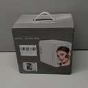 BOGDA Mini Skincare Fridge (4 Liter/6 Can) with Dimmable LED Light Mirror, Cooler and Warmer for Refrigerating Make Up, Skin Care and Food, Portable Mini Fridge for Bedroom, Office and Car, White