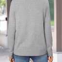 Womens Casual Long Sleeve Sweatshirt Soft Lightweight Cozy Knit Pullover Top 2025 L
