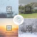 Clear Tarps Heavy Duty PVC, Transparent Tarp Durable Waterproof Dustproof Windproof, Tarpaulin with Grommets & Ropes for Greenhouse, Patio, Garden, Pavilion, Chicken, Porch, Outdoor (3.3' x 8.2')
