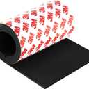 Non Slip Furniture Pads for Hardwood Floors, Cuttable Self Adhesive Silicone Anti Skid Pads Grippers for Furniture Electronics Home Appliances, 4 x 40 Inches (Black)