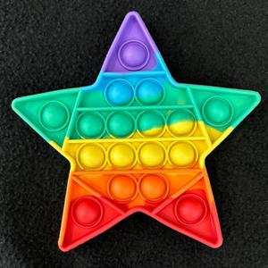 Gotta Pop STAR Push And Pop Bubble Fidget Sensory Toy 5 Count