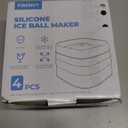 Silicone Ice Ball Mold with Lid, 4 Pack  2.5 Inch Large Sphere Round Ice Maker, Easy Release BPA-Free Silicone Trays for Whiskey & Cocktails, Home Bars & Freezer (Multicolor-Premium)