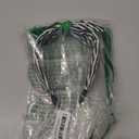 ASVP Shop Beetle Pattern Black & White Striped Headband with Green Accent Bow - For Halloween Costume