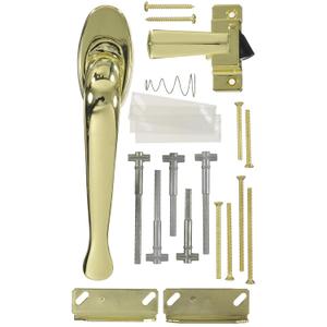 Wright Products - Villa Pull Handle for Screen and Storm Doors, Brass Plated