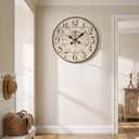30 Inch Large Farmhouse Wall Clock, Vintage French Country Decor