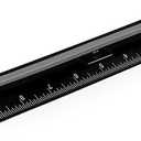 3 Hole Puncher for Binder, Black Portable Hole Puncher for 3 Ring Binder, 3 Sheets Capacity, Removable Chip Tray, 10” Ruler for School, Office - by Enday