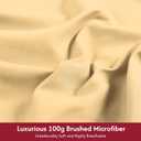 LONAVA California King Size Sheet Set - 6 Piece Hotel Luxury Wrinkle-Free Microfiber Sheet, Oeko-TEX Certified, Breathable & Elastic, 16" Deep Pockets, Pale Yellow