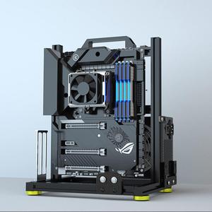 PC Creative Assembly Frame Test BenchOpen Air Frame Case, DIY Computer Motherboard Case Rack, ITX ATX MATX/EATX Open Aluminum Frame Chassis (ATX) PC Creative Assembly Frame Test BenchOpen Air Frame Case, DIY Computer Motherboard Case Rack, ITX ATX MATX/EATX Open Aluminum Frame Chassis (ATX)