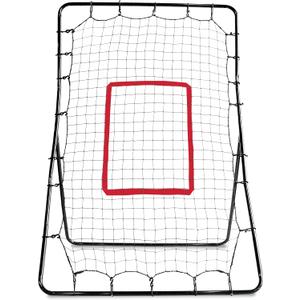 SKLZ PitchBack Baseball and Softball Pitching Net and Rebounder, Black/Red, 2' 9" x 4' 8"