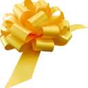 Large Yellow Ribbon Pull Bows - 9" Wide, Set of 6, Spring, Summer, Support Our Troops Ribbon, Gift Bows, Presents, Gift Basket, Fall, Thanksgiving, Christmas, Mardi Gras, Easter