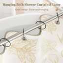 Bathway Shower Curtain Rings, Bathway Shower Curtain Hooks, Black Shower Curtain Rings Rust Proof, Anti-Drop Shower Rings for Curtain, Shower Hooks for Shower Curtain Rod Bathroom Curtain Rings