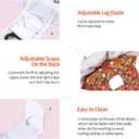 CuteBone Female Dog Diapers with Skirts 3 Pack Reusable Puppy Dresses Pants for Heat Cycle Period QBD12XS