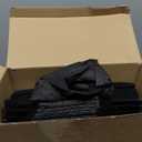 50 Pcs Insulated Take Away Bags Bulk Thermal Insulation Food Bags for Coffee Milk Tea Hot Cold Fresh Food Seafood for Catering Restaurant Grocery (9.45x9.45x5.91inch,Black)