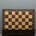 Wooden Chess Board 19 Inch - Professional Tournament Chessboard Only, Premium Wood Board Game with Notation, Scratch-Resistant UV Coating, Portable Table Chess Board No Pieces with Gift Package