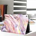 Vimorco Case for ipad 10.2 inch 2021/2020/2019, ipad 9th/8th/7th Generation Case for Girl/Women, Adjustable Stand Folio Cute Smart Rubber Cover for ipad 10.2,Abstract Pink Marble