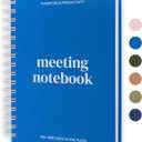 Lamare Meeting Notebook for Work Organization  Perfect Work Notebook for Note Taking, Meeting Planner and Office Supplies for Men & Women (Small - 5.8x8.2", Blue)