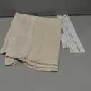 NICETOWN Natural Farmhouese Linen No Drill Roman Shades for Windows, French Front Door Curtain Solid Cordless Blinds for Farmhouse Door Window Covering with Light Filgtering, W26 x L40, 1Pc