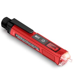 KAIWEETS Voltage Tester/Non-Contact Voltage Tester with Signal Percentage, Dual Range AC 12V/70V-1000V, Live/Null Wire Tester, Electrical Tester with LCD Display, Wire Breakpoint Finder (Full Red) (HT100s)