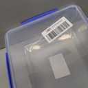 Sistema KLIP IT Food Storage Container, 5 L, Airtight & Stackable, BPA-Free, Clear with Blue Clips