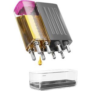 Electric Hair Oil Applicator for Scalp with Massage, Scalp Massager for Scalp Care | Hair Oiling Applicator & Oil Bottles for Healthy Hair | Electric Hair Brush for Healthy Scalp (Pink)