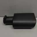 A-KARCK Square Exhaust Tip 2.25" Inlet, Black Coating Rectangle Exhaust Tailpipe Tip 3" x 5.5" Outlet 9.5" Long Bolt on Design