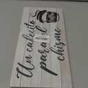 2 x Un Cafecito Para El Chisme Wooden Hanging Sign