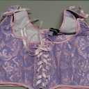 Scarlet Darkness Corset Tops for Women Renaissance Underbust Corset Boned Lace Up Corsets 14