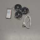 3 Pack Rechargeable Puck Lights - LED Puck Lights with Remote Control, Dimmable, 12 Colors & 2 Dynamic, 1000mAh Battery Operated, Timer - Magnetic Stick on Light, Ideal for Kitchen, Cabinets, Closet