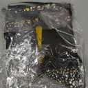 Fecedy Black Gold Happy New Year Banner for New year Party Decorations