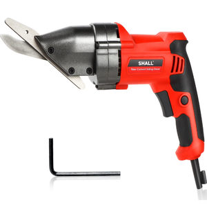 SHALL Electric Fiber Cement Siding Shear, 4.8-Amp Hardie Board Cutter with 360 Degree Swivel Head, Variable Speed & Continuous Cutting, for Cutting Cement Board, Tile Board, Backer board, 2700 SPM