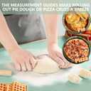 Silicone Mats for Baking 26" x 18" Pastry Mat with Measurements Extra Thick Baking Mat for Rolling Out Dough,Bread,Pie,Cookies,Sourdough,Pizza and fondant,Food Grade Dough Mat
