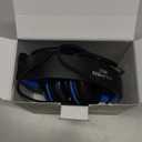 AILIHEN C8 Kids Headphones Wired, On-Ear Headphones with Microphone and Volume Control Foldable Corded Stereo 3.5mm Headset for School Teens Smartphones Chromebook Laptop Tablets Travel (Black Blue) (Medium)